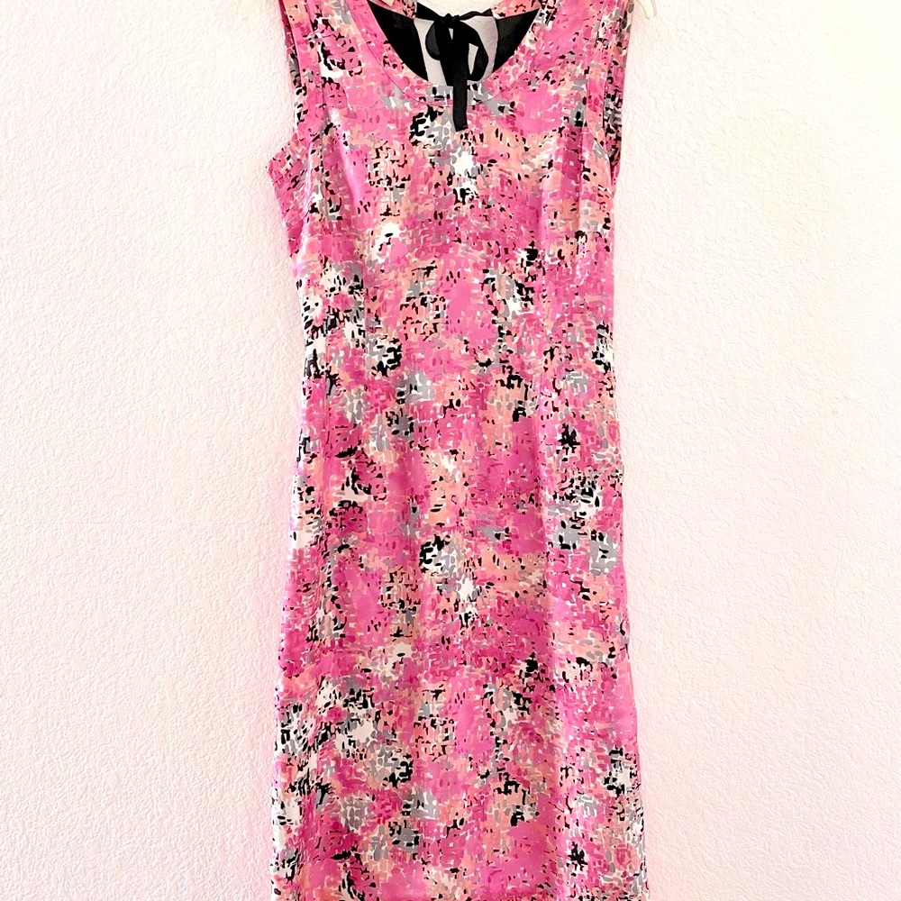 Prada Silk Floral Pink Dress